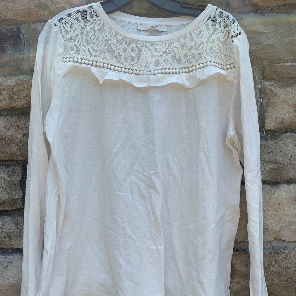 LOFT Cream T-Shirt